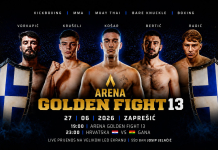 Vito Košar predvodi borilački spektakl u Zaprešiću: Arena Golden Fight 13 donosi veliku večer za domaću publiku